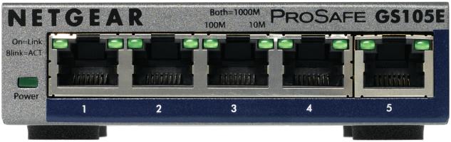 Networking - Switch 0000105958 5-PORT PROSAFE PLUS SWITCH GS105EV2