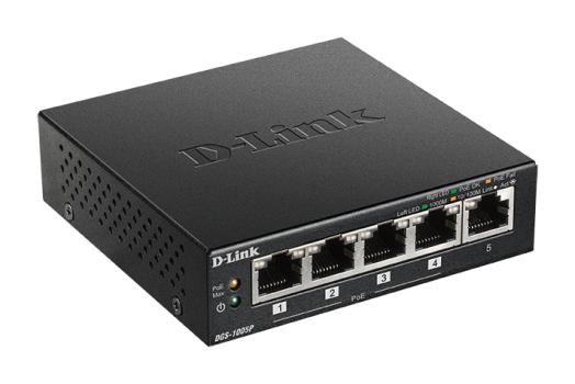 0000116130 D-LINK SWITCH 5 PORTE GIGABIT POE+ DESKTOP
