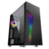Componenti - Case 0000121239 Case MAJES 30 - Gaming Full Tower, 12cm ARGB fan, 2xUSB3, Side Panel Temp Glass