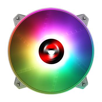 0000121209 Ventola per case T-Ring Adv 20 - 20cm, ARGB, 5V 3pin, PWM, Silenziosa