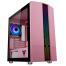 0000121236 Case LIFLIG P41 - Gaming Mini Tower, mATX, 12cm ARGB fan, 2xUSB3, Side Panel Temp Glass, Pink Edition