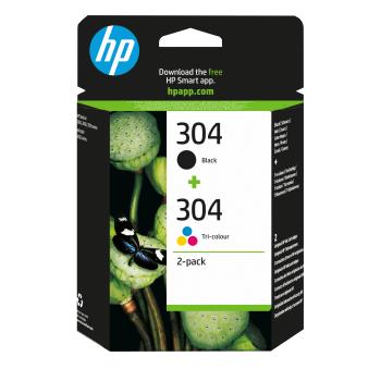 0000126607 HP 304 INK CARTRIDGE COMBO 2-PACK