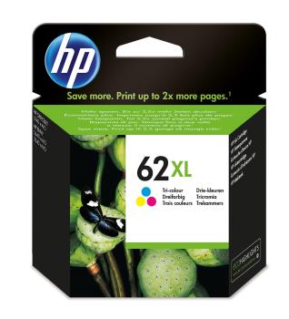 0000014696 HP 62XL TRI-COLOR INK CARTRIDGE