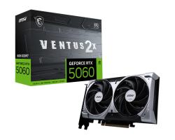 Components - Video Cards 0000148941 MSI VGA GEFORCE RTX 5060, RTX 5060 8G VENTUS 2X OC, 8GB GDDR7, HDMI/DP*3, ATX, DUAL FAN, OC