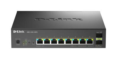 Networking - Switch 0000149371 D-LINK SWITCH 10-PORT MULTI-GIGABIT SMART MANAGED POE+ INCLUDING 8 MULTI-GIGABIT 2.5G POE AND 2 10G