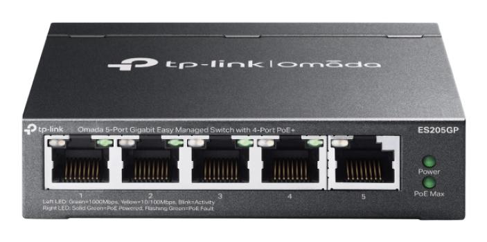 0000147878 OMADA 5-PORT GIGABIT EASY MANAGED SWITCH WITH 4-PO