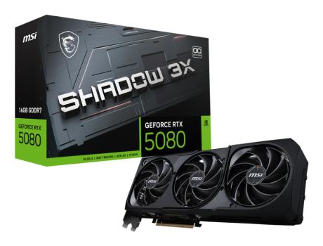 0000147947 MSI VGA GEFORCE RTX 5080 16G SHADOW 3X OC BULK