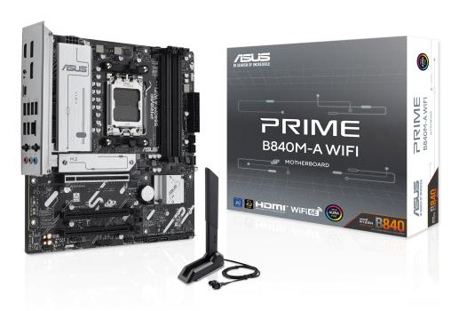 0000148332 ASUS MB AMD B840MA, DDR5 PRIME B840M-A WIFI, AM5, B840, USB, WIFI, MB, M2/SATA
