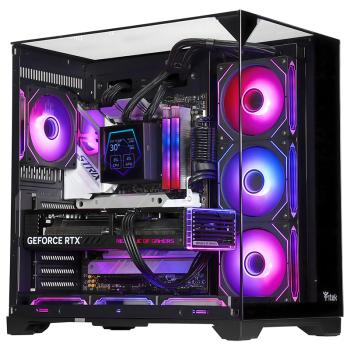 0000148398 ITEK CASE DARK CAVE PANO - GAMING TOWER, ATX, 4X12CM ARGB FAN, 2XUSB3, TYPE-C, TEMP GLASS TOP, SID