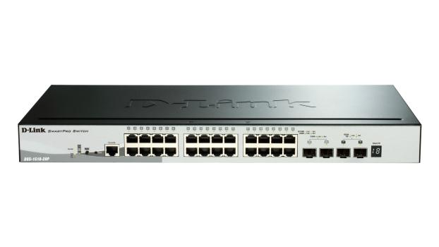 0000148902 D-LINK SWITCH 28 PORTE GIGABIT 10/100/1000MBPS POE STACKABLE SMART MANAGED