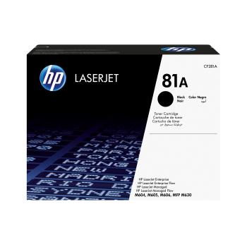 0000149094 HP TONER NERO 81A 10.500PAG PER SERIE M604 M605 M606