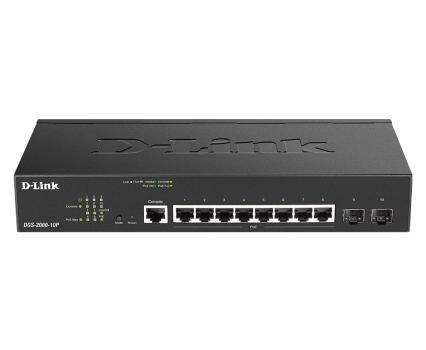 0000149178 D-LINK SWITCH 8 PORTE GBIT POE MANAGED INCL. 2 X SFP