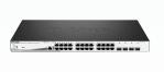 0000148300 D-LINK SWITCH 24 PORTE GIGABIT POE + 4 PORTE SFP JUMBO FRAME 370W