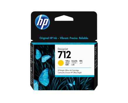 0000018321 HP 712 29-ML YELLOW DESIGNJET INK CARTRIDGE