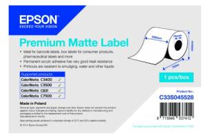 Consumables - Paper and Rolls 0000090430 PREMIUM MATTE LABEL COIL: 220MM X 750M
