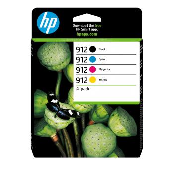 0000092635 HP 912 CMYK ORIGINAL INK 4-PACK